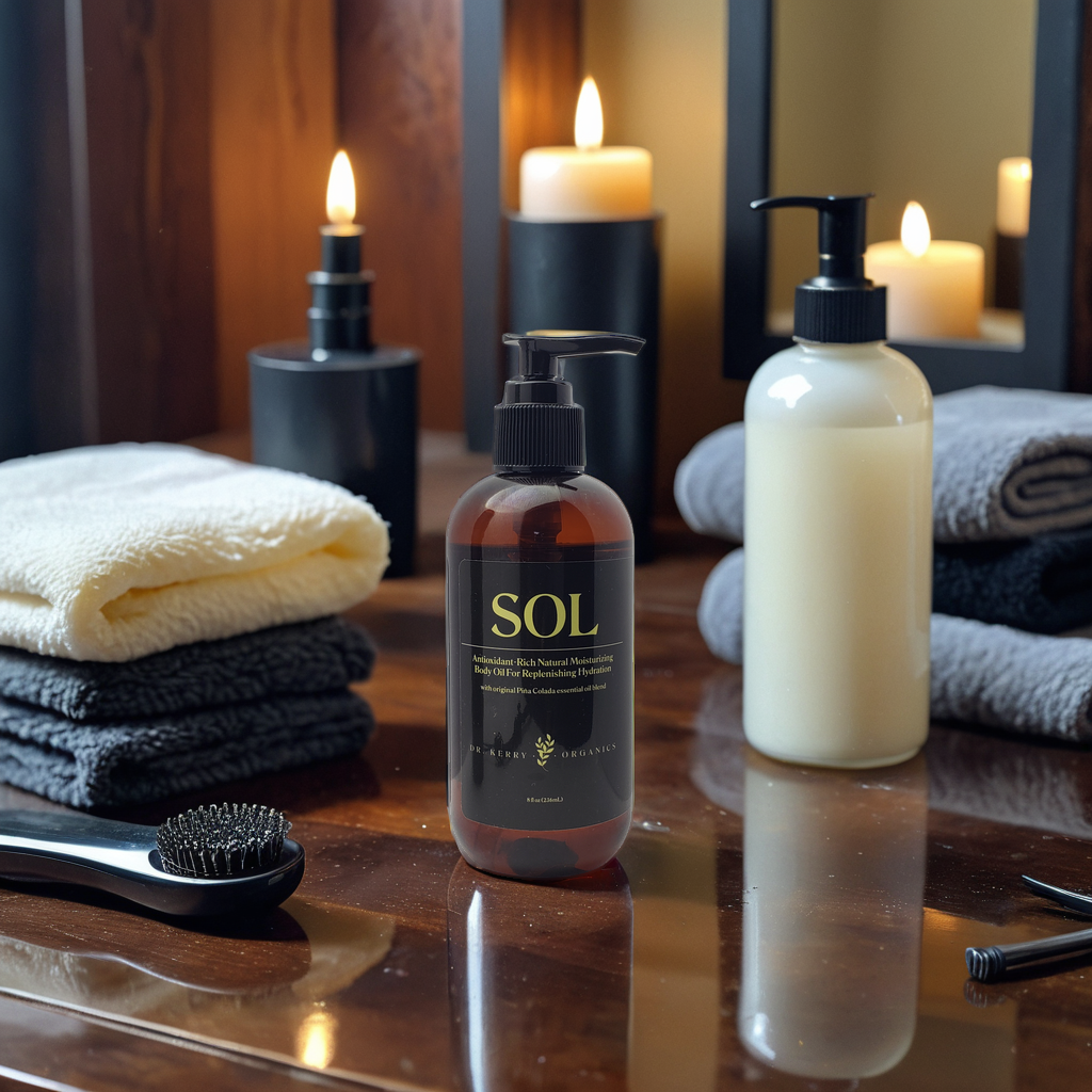 SOL - Moisturizing Formula with Pina Colada Fragrance: This oil is designed to provide intense hydration and nourishment for dry and damaged skin.
