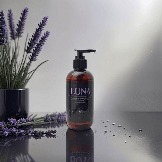 LUNA - Moisturizing Formula with Lavender Fragrance: This oil is designed to provide intense hydration and nourishment for dry and damaged skin.