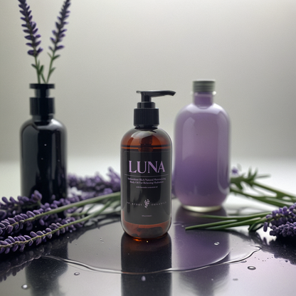 LUNA - Moisturizing Formula with Lavender Fragrance: This oil is designed to provide intense hydration and nourishment for dry and damaged skin.