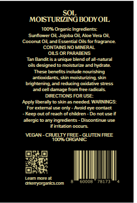 SOL - Moisturizing Formula with Pina Colada Fragrance: This oil is designed to provide intense hydration and nourishment for dry and damaged skin.